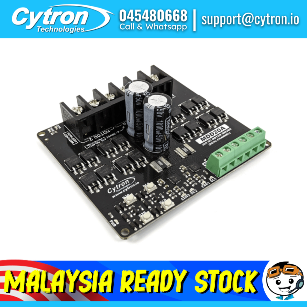 20Amp 6V-30V DC Motor Driver (2 Channels)