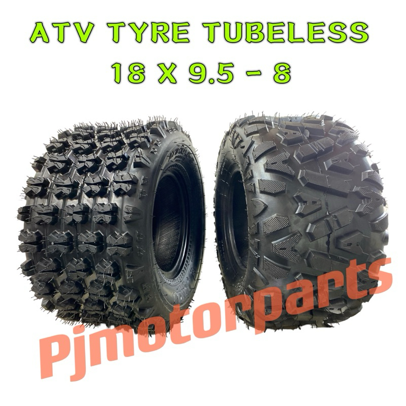 Kit Roue/pneu 8 Pouces 18x9.50-8 Avec Moyeu Et Fusée Pour Quad/ATV