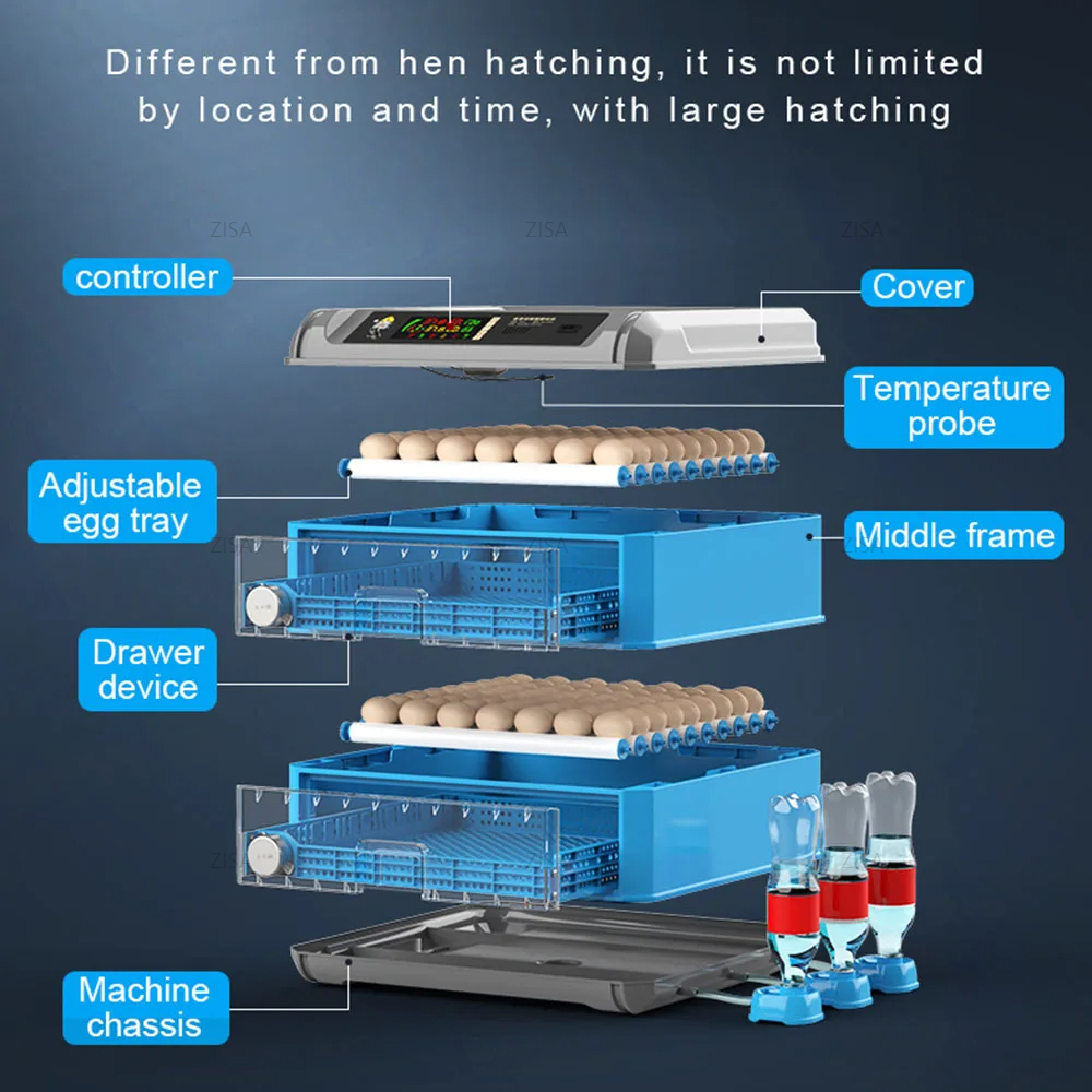 500 Egg Incubator Fully Automatic Incubators Automatic Hatching Machine ...