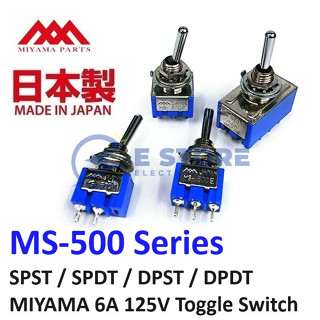 MIYAMA MS-500 Series SPST/SPDT/DPST/DPDT 2/3/6/12 Pin On-Off / On-On ...