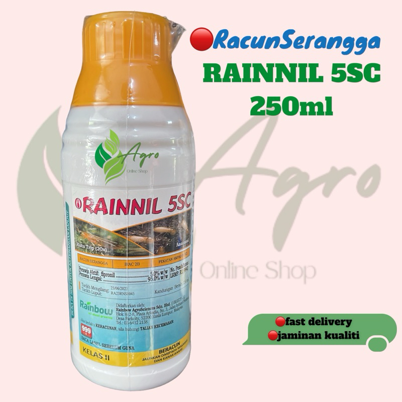RAINNIL 5SC 250ml/(Sama Dengan Regent) /FIpronil 5%/Racun serangga/anai ...