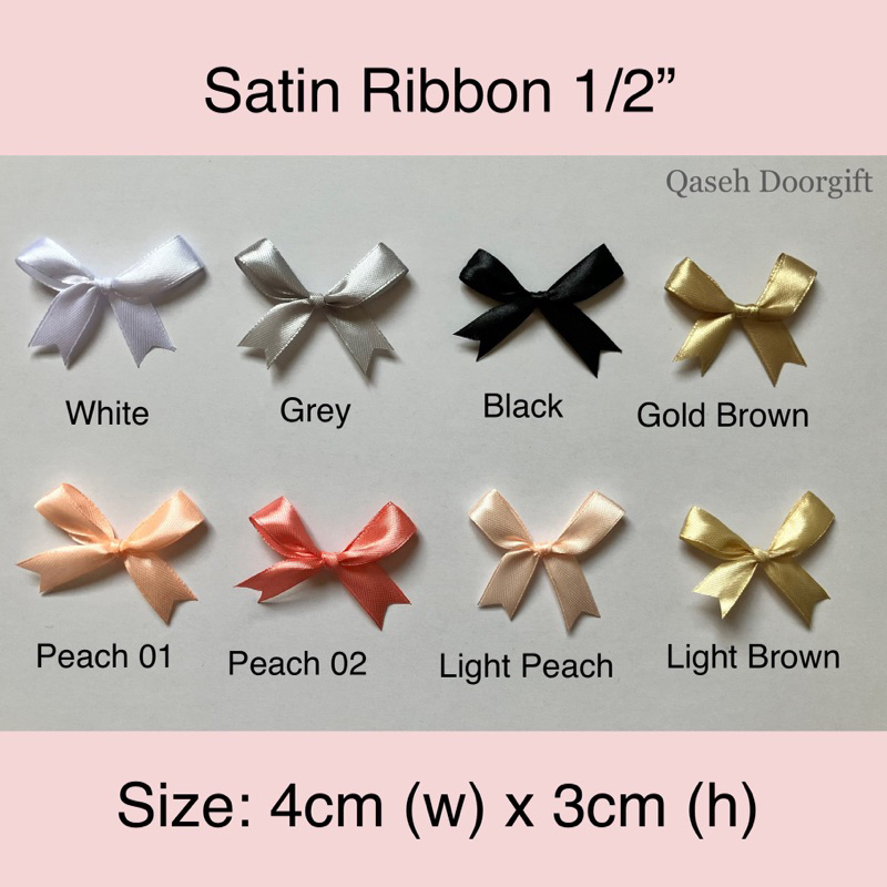 Satin Ribbon Ready Made - 10pcs/30pcs/50pcs | Shopee Malaysia