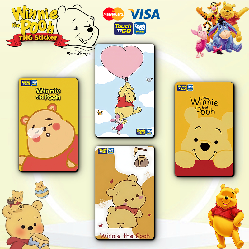 WINNIE THE POOH TNG Pelekat - Tng Touch N Go/Bank kad pelekat pelindung ...