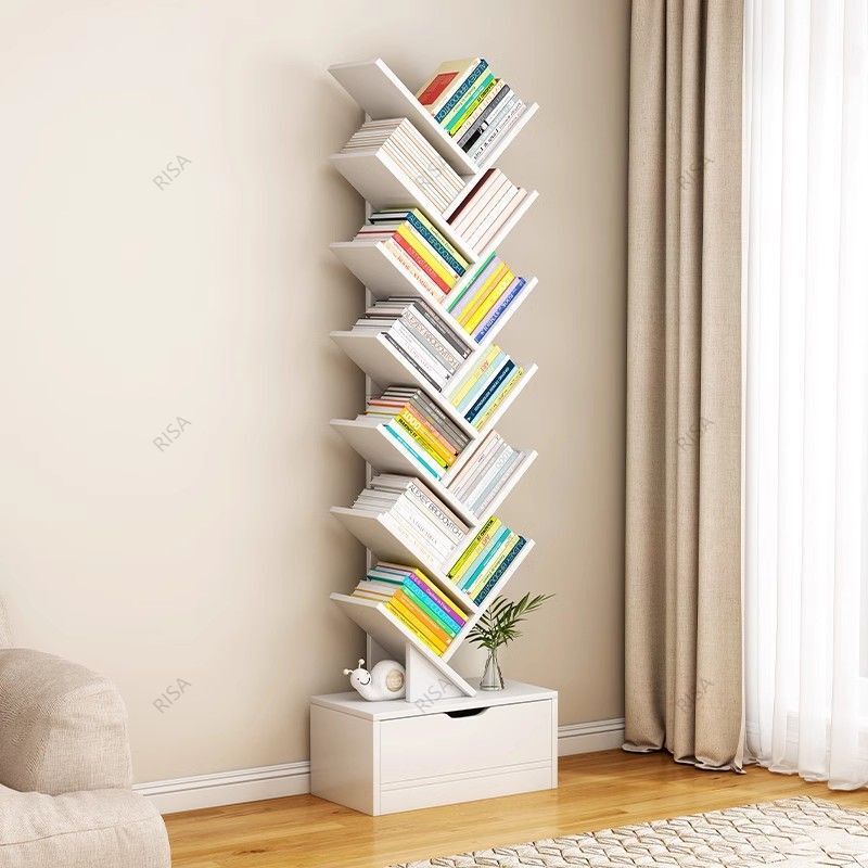Bookshelf Storage Rack Floor to Ceiling Household Bookshelf Living Room ...
