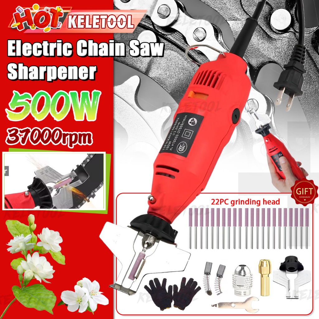 500w 37000rpm 5 Speed Power Grinder Chain Saw Sharpener Kit Machine ...
