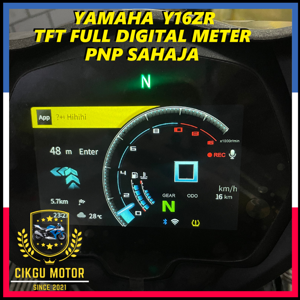 YAMAHA Y16ZR NO ABS DASHCAM/GPS SAFETY TFT FULL DIGITAL METER! 100% ...