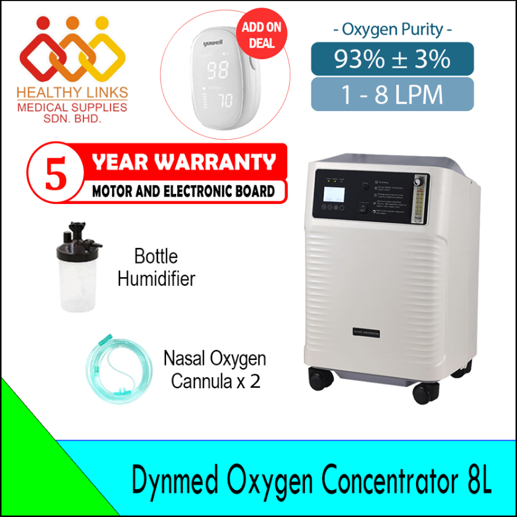 [Same-Day Delivery] Dynmed Oxygen Concentrator 8L / 10L + Bottle ...