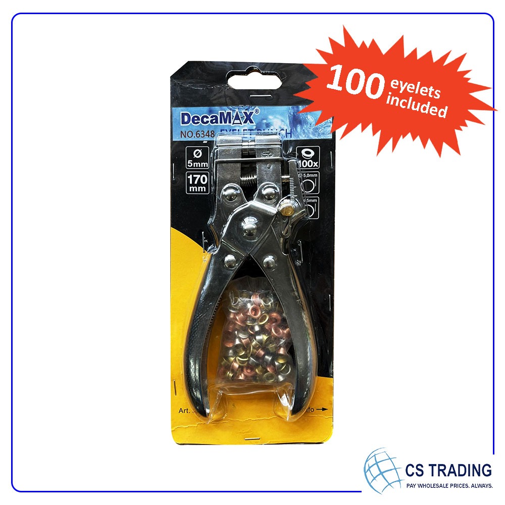 Decamax 5mm Eyelet Punch / Eyelets [FREE 100 Eyelets] | Shopee Malaysia