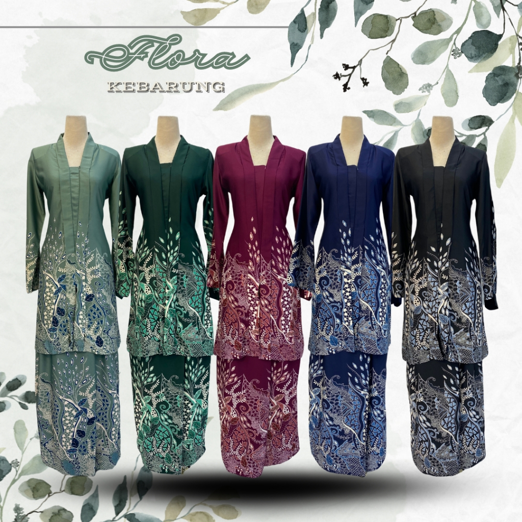 KEBARUNG MODEN FLORA CORAK BATIK | BATIK MALAYSIA | CORAK BATIK PRINTED ...