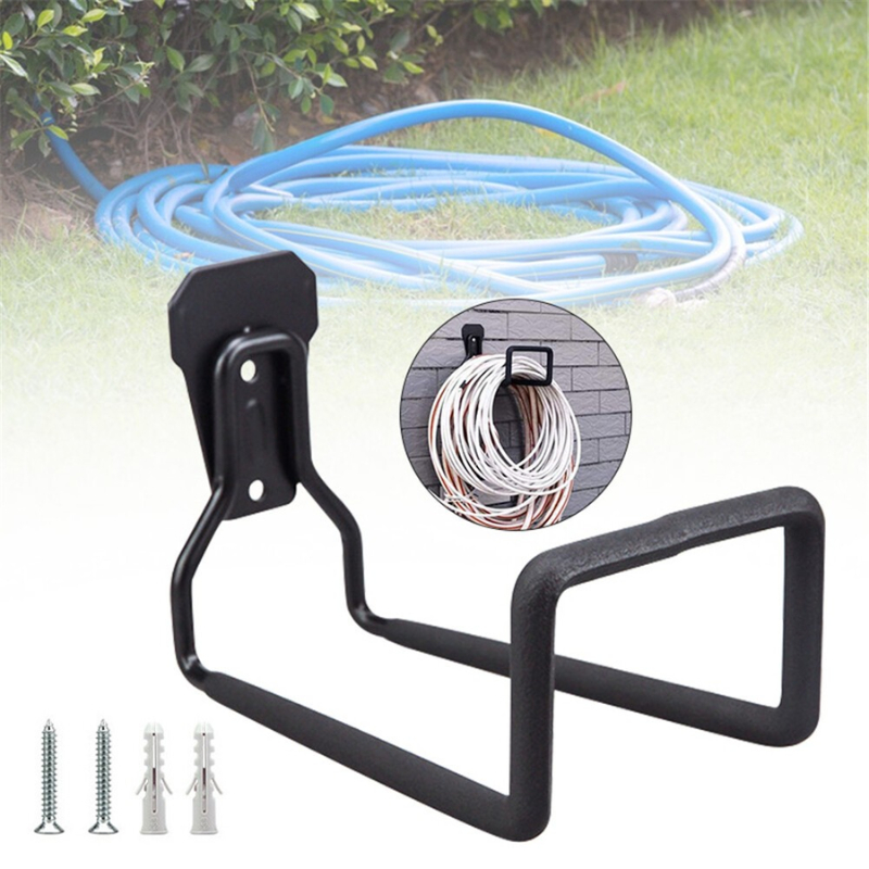 Heavy Duty Wall Mounted Hose Holder Utility Pipe Hook Cords Water Rope ...