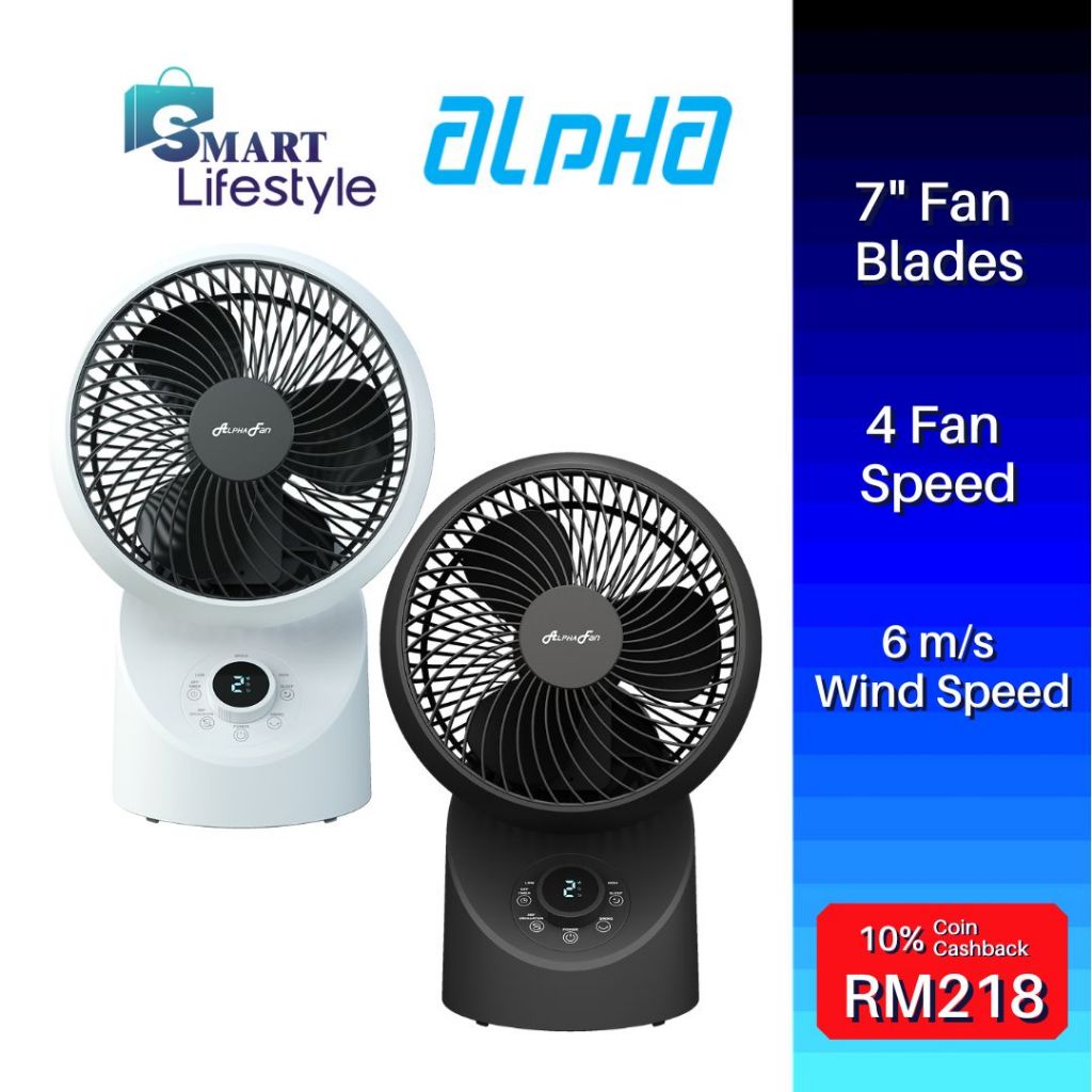 Alpha Motto Desk Fan 360 Degree Oscillation DT360 G2 | Shopee Malaysia