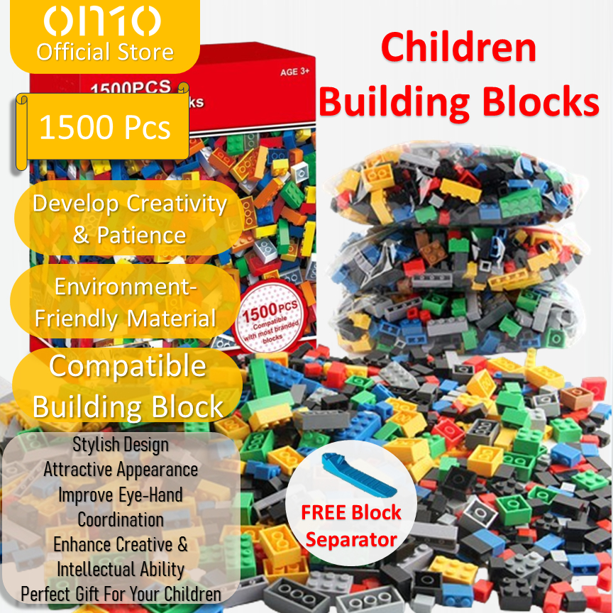 1500 Pcs Kids Children City Building Blocks Compatible Educational ...