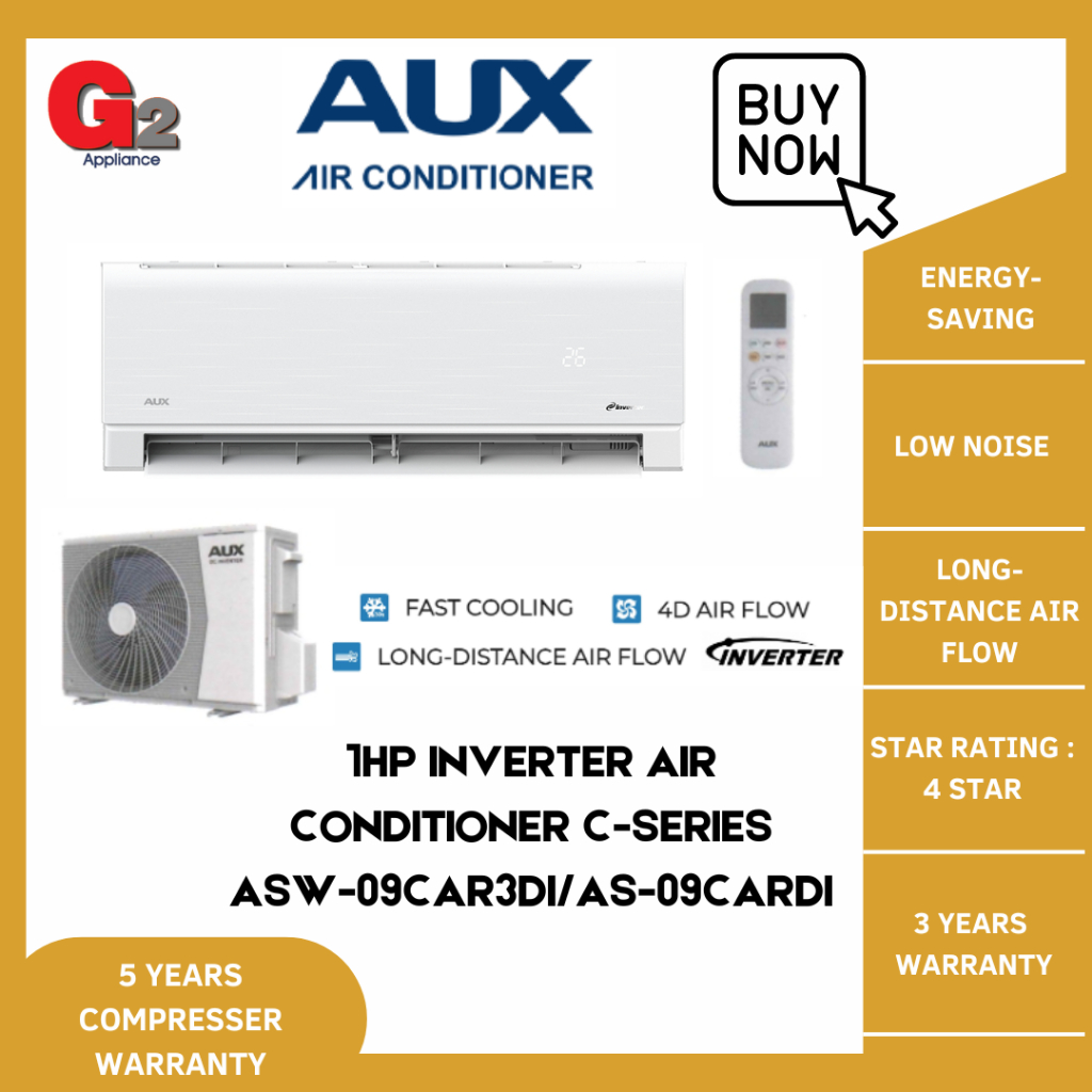 AUX Inverter Air Conditioner CSeries (1HP ASW09CAR3DI/AS09CARDI