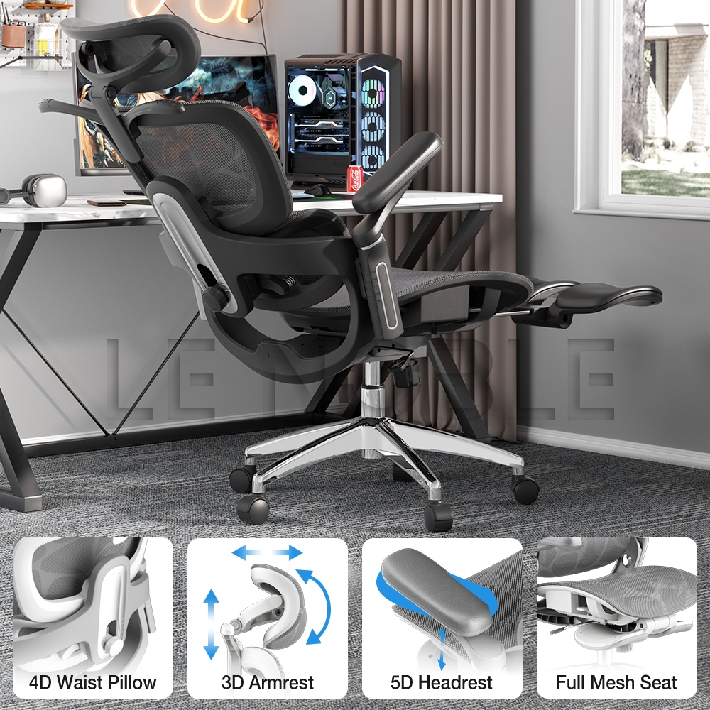 LENOBLE E05 Gaming Chair Ergonomic Office Chair Adjustable Kerusi ...