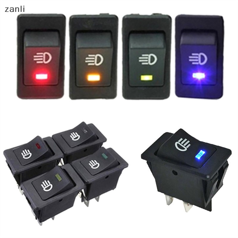 Car On Off Switch 12V 35A Car Auto Fog Light Rocker Toggle Switch LED ...
