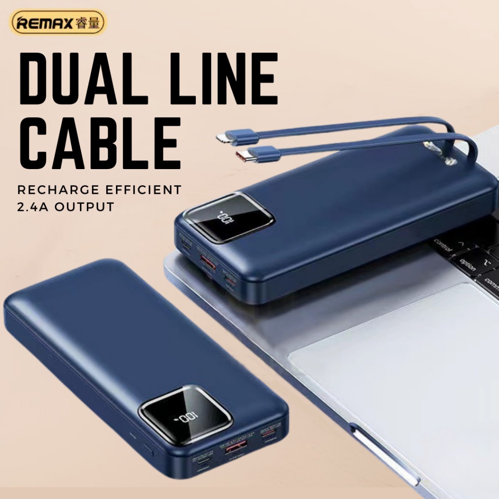 REMAX Portable Travel Powerbank 10000mAh PD Digital Display With Built ...