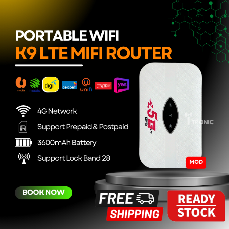 ITRONIC Lock Band 28 Pocket WiFi Router K9 | Shopee Malaysia