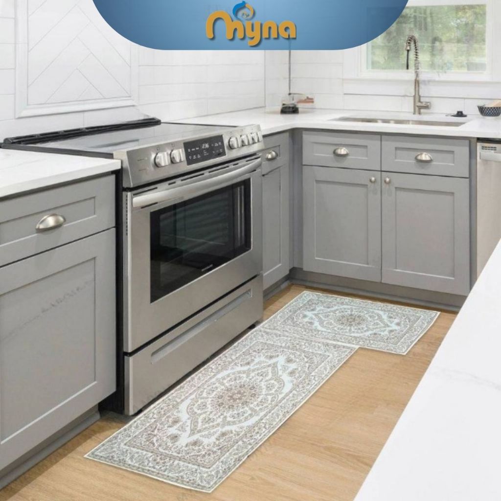 Myna 2 In 1 Kitchen Floor Mat - Random Design (50 x 70cm/50 x 120cm ...