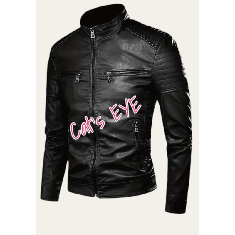 Casual stand collar zipper jacket cheap
