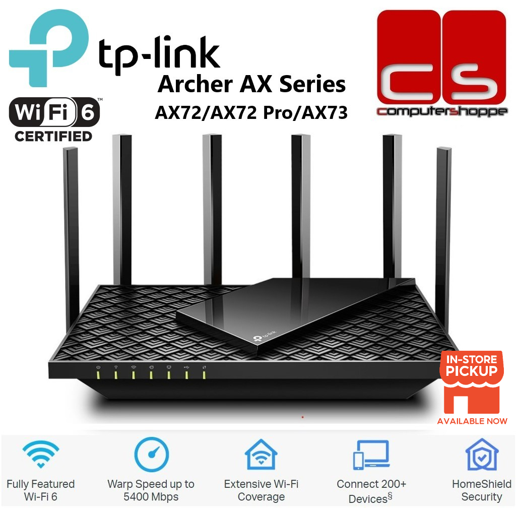 TP-Link Archer Series AX5400 Dual-Band Gigabit Wi-Fi 6 Router - AX72/AX72  Pro/AX73 | Shopee Malaysia