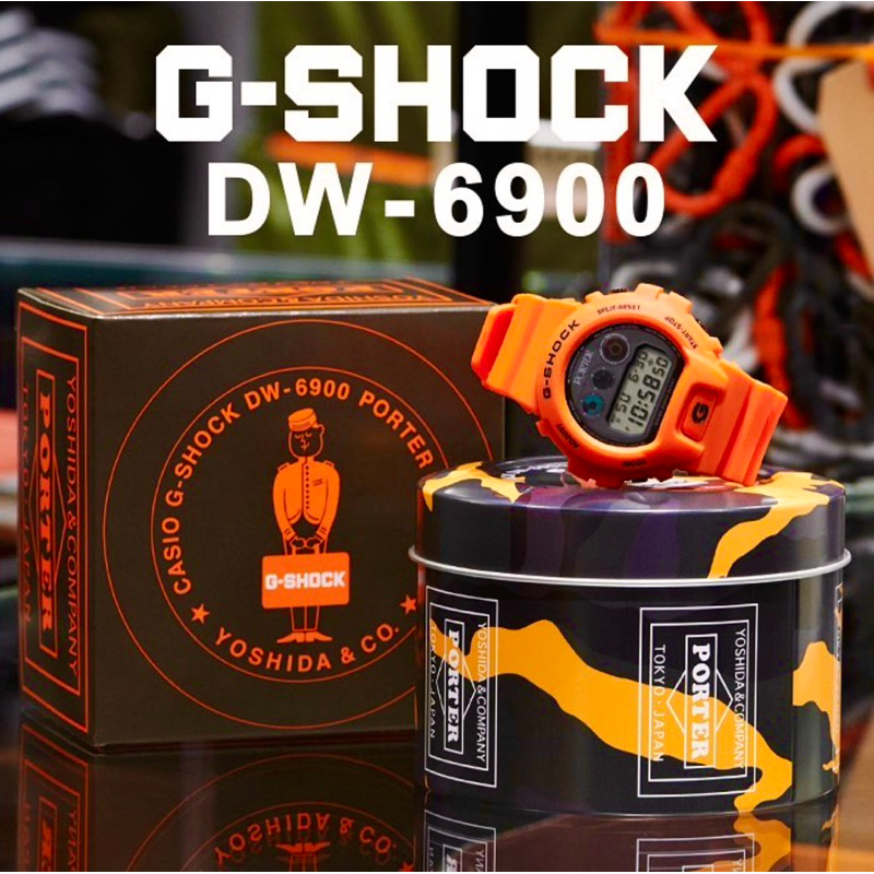 Casio G-Shock DW-6900FS / DW-6900 PORTER YOSHIDA & CO (Orange version)