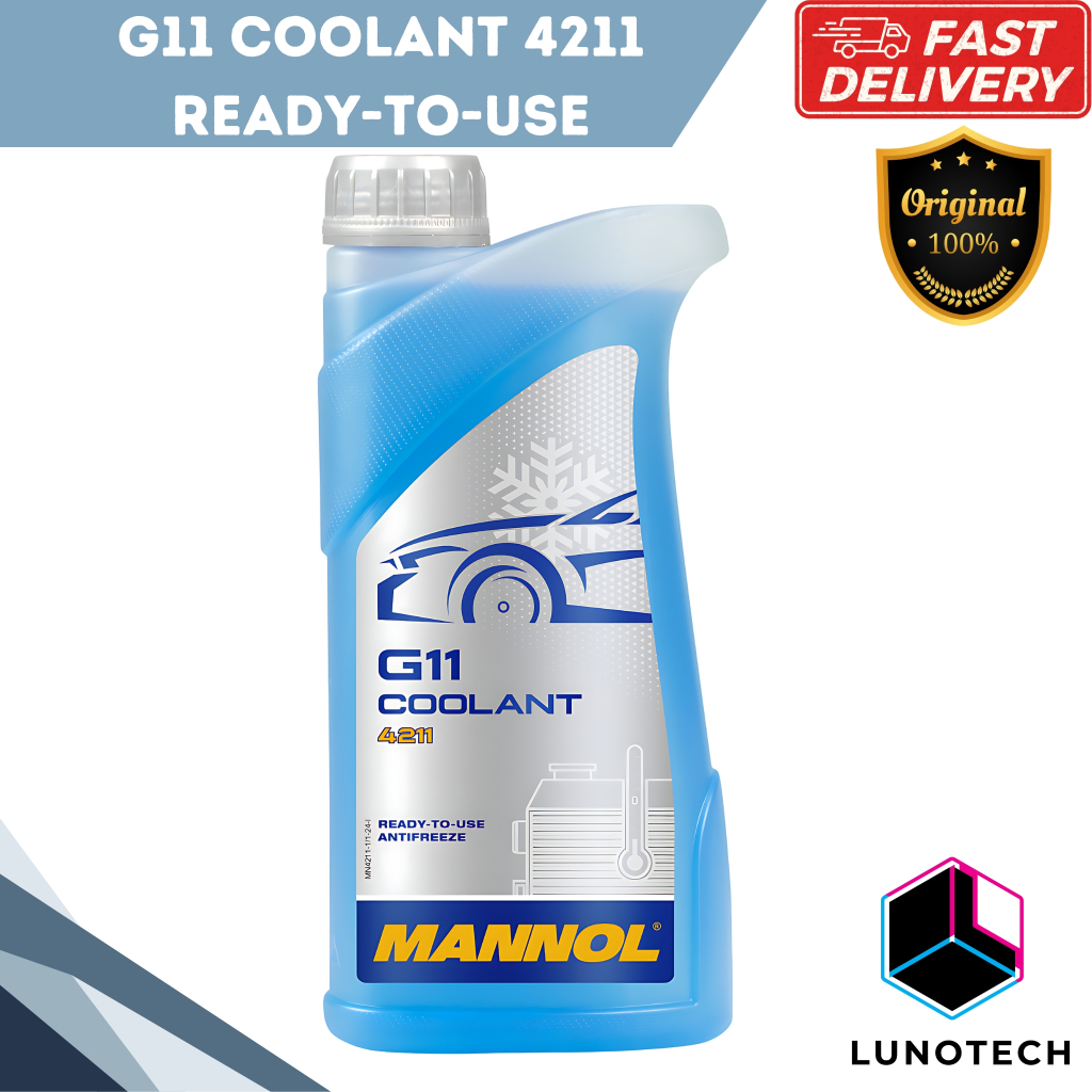 [ORIGINAL] 4211 MANNOL Coolant Blue Antifreeze G11 Ready To Use (1L ...