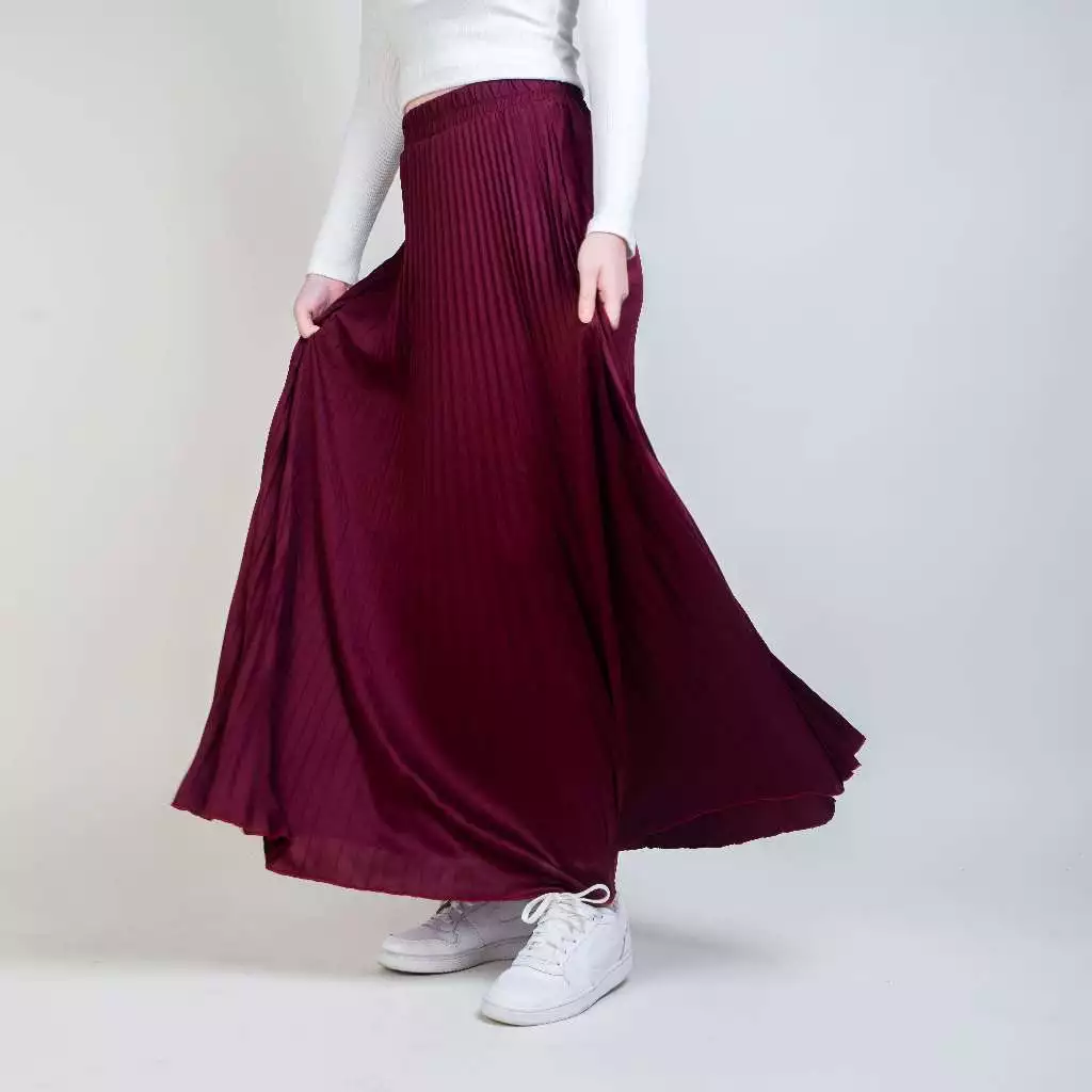 Skirt Kembang Super Flowing ~ Maxi Long Korean Skirt