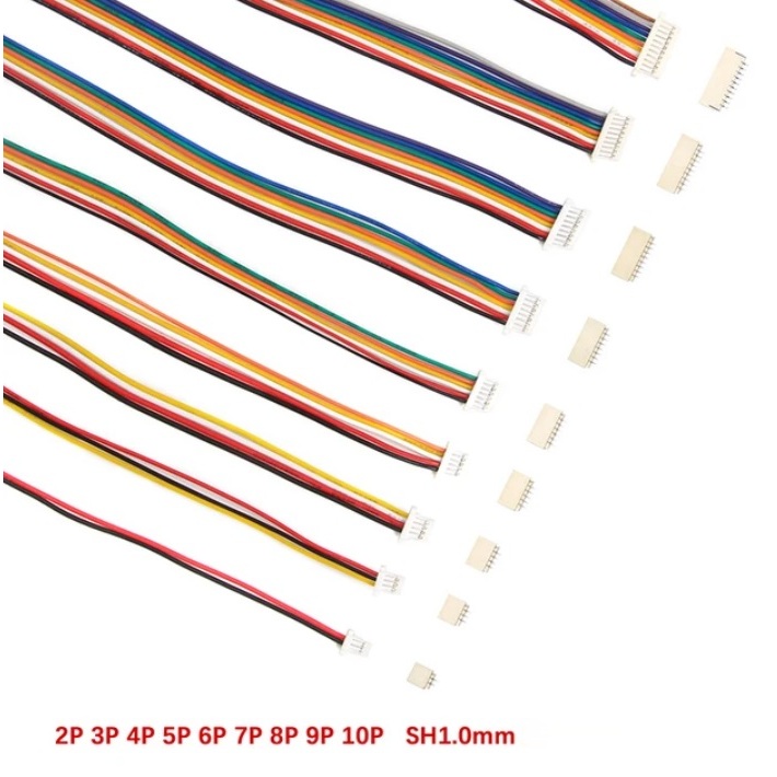 2sets of SH1.0 SH Cable SH-1.0 Connectors Pitch 1.0mm 2p 3p 4p 5p 6p to ...
