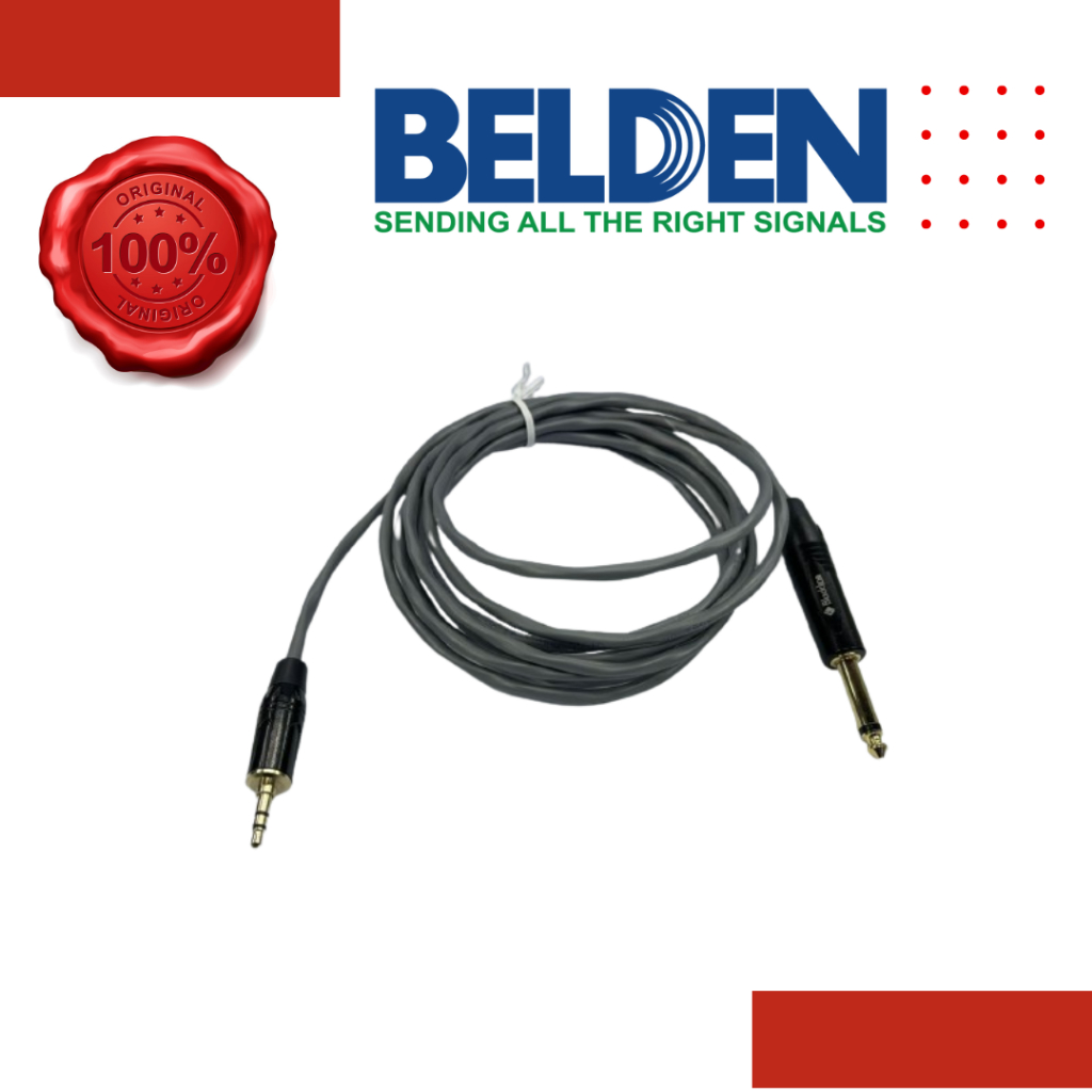 BELDEN 3.5MM MINI STEREO TO 6.3MM SINGLE MONO | Shopee Malaysia