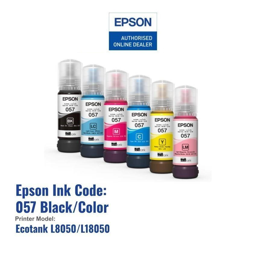 Epson 057 Ink Bottle T057 Epson Ink Bottle 6CL Dye 70ml Ink Bottlle for ...