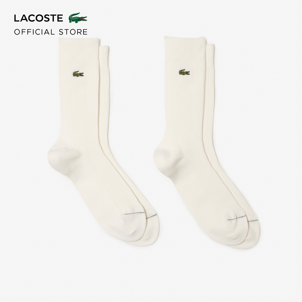 LACOSTE Plain Ribbed Socks (2 Packs) | Shopee Malaysia