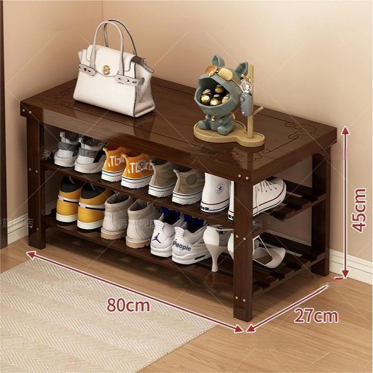 Shoe Rack Shoe Changing Bench Wooden Shoe Storage Chair Wooden Shoe ...