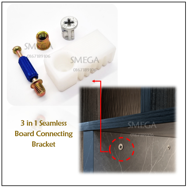 SMEGA 3 IN 1 Connecting Bracket Accessories/Cabinet Seamless Board ...