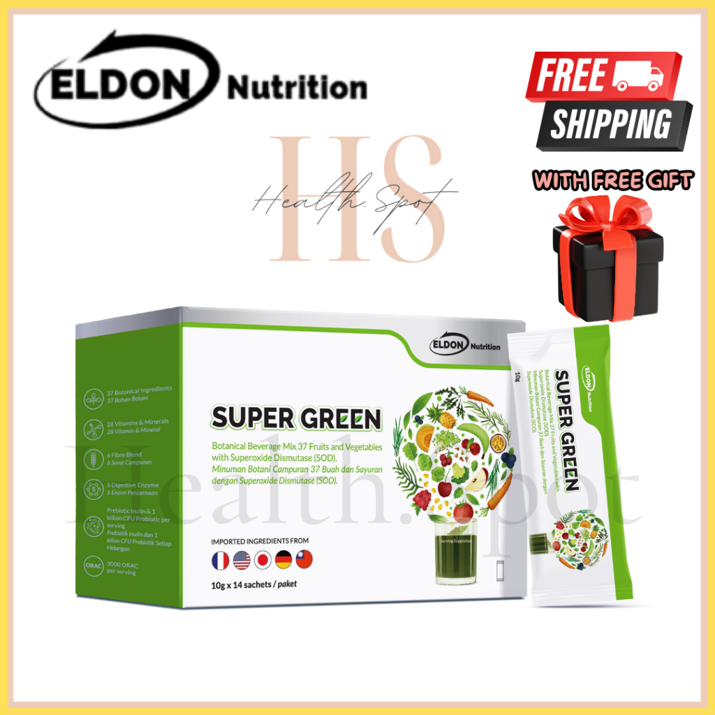 Eldon Nutrition Super Green 14's / 2X14's | A General Health in a Sip ...