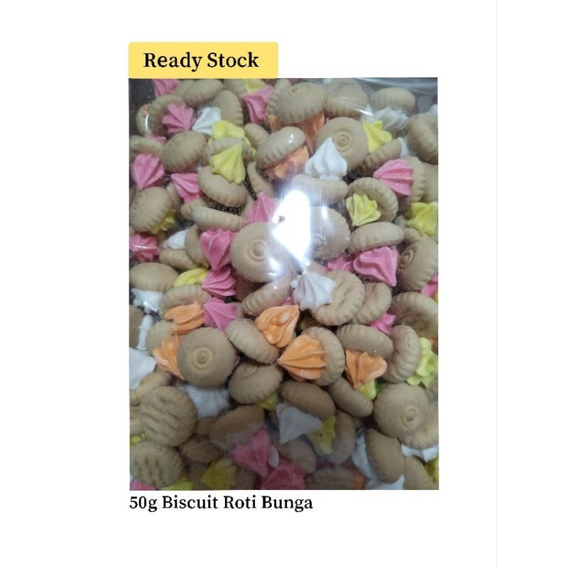[Ready Stock] 50g Biscuit Roti Bunga 面包花 | Shopee Malaysia