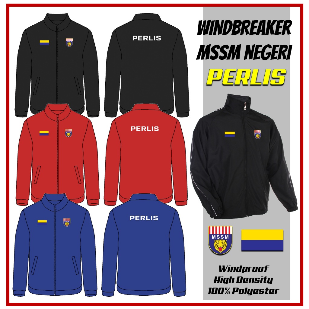 MSSM NEGERI PERLIS WINDBREAKER | MAJLIS SUKAN SEKOLAH MALAYSIA NEGERI ...