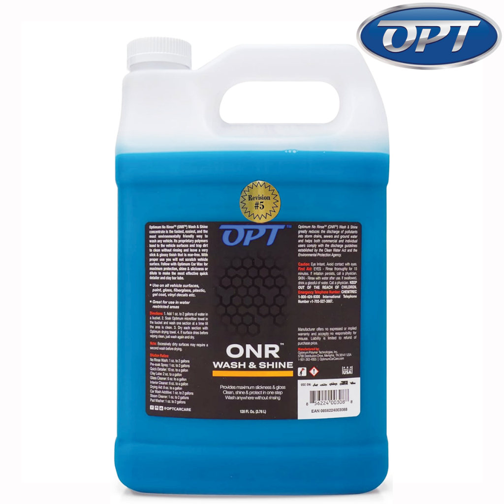 Optimum No Rinse Wash & Shine ONR Rinseless Car Wash - Version 6 - 1 ...