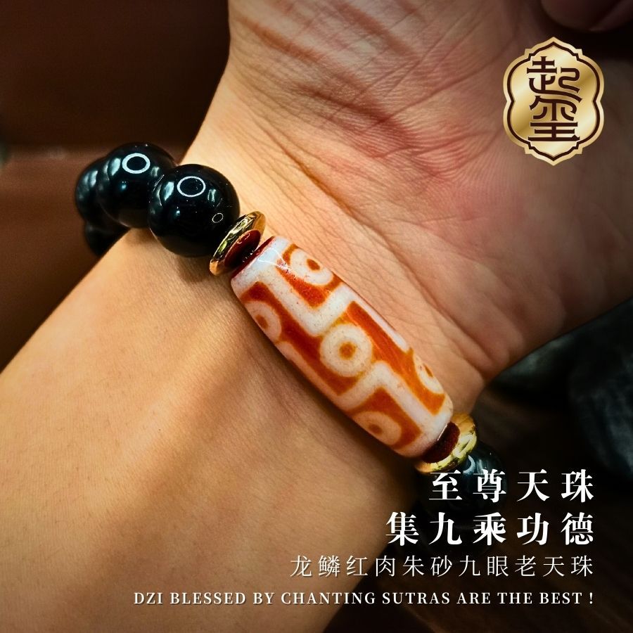 十五眼 チベットDzi 天珠ワールドNo.20（チベット十五眼天珠