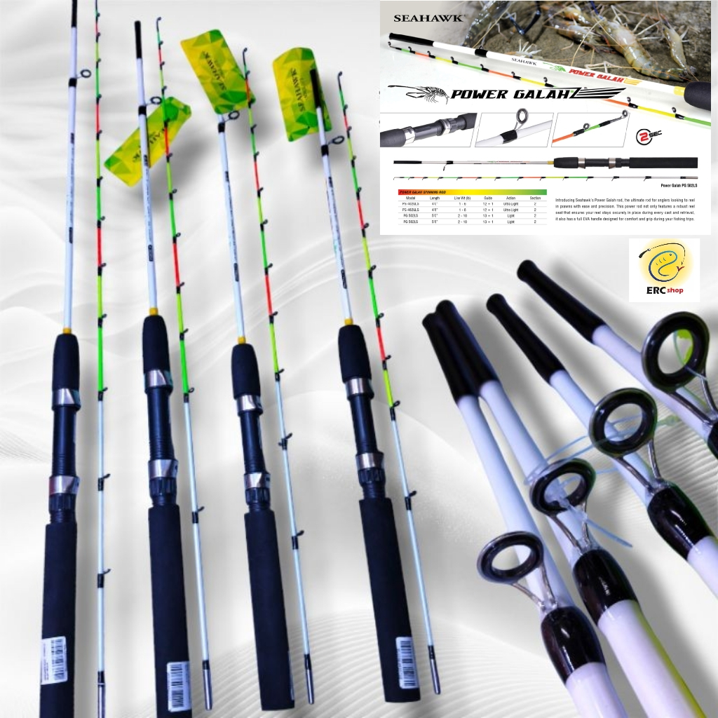 2024 SEAHAWK POWER GALAH Ultra Light Fishing Rod Shrimp Rod Joran ...