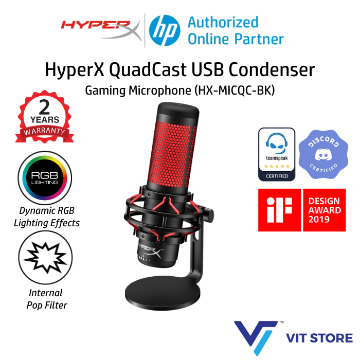 Kingston キングストン HyperX QuadCast USB コンデンサー Kingston キングストン HyperX QuadCast USB コンデンサー
