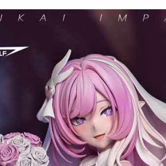 Figurine GK Elysia Honkai Impact 3 En Résine - 21cm, Multicolore, Faite Main