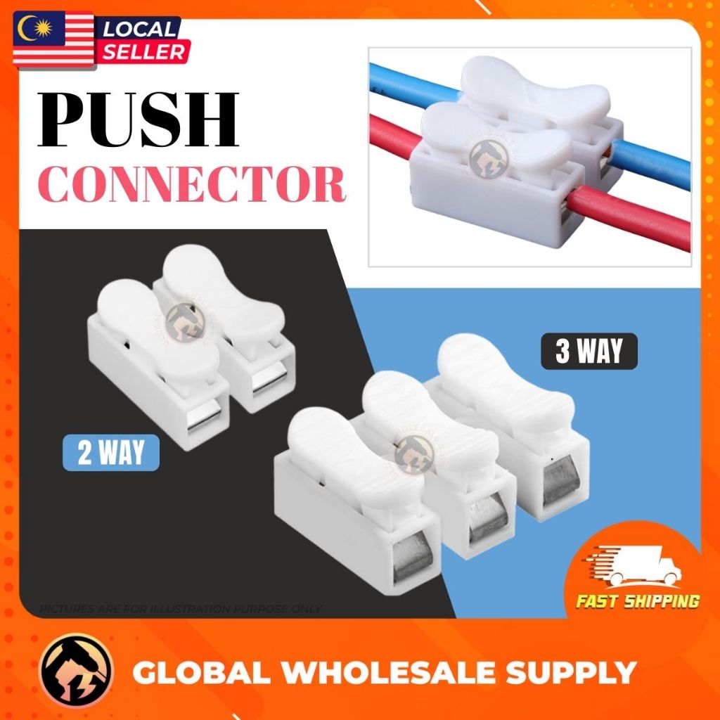 Push Connectors Clip Electrical Cable Clamp Terminal for LED Strip