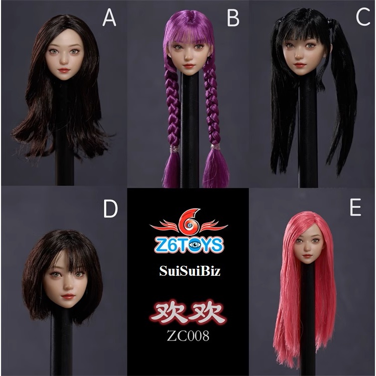 1/6 Scale Toys Z6TOYS ZC008 - Movable Eyes Female Head Sculpt ONLY ...