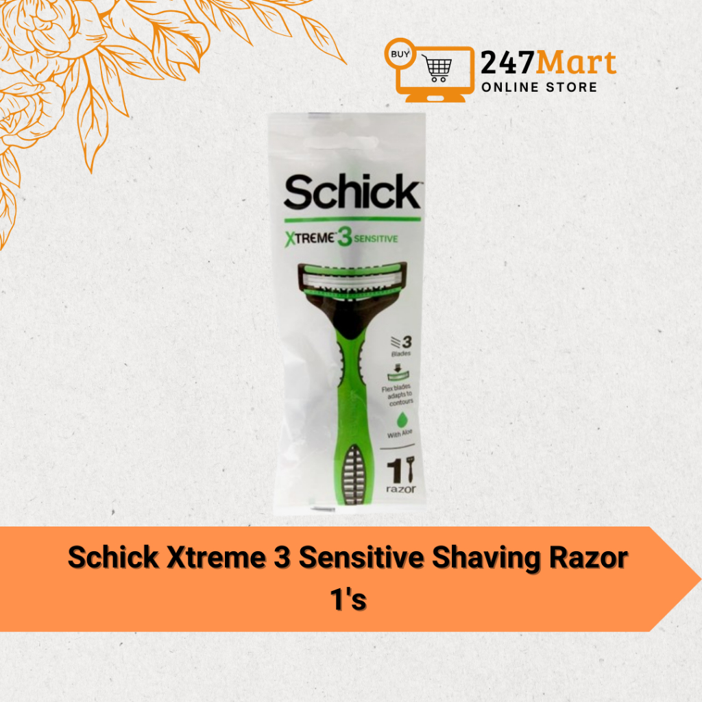 SCHICK Razor Xtreme 3 Sensitive 1's | Shopee Malaysia
