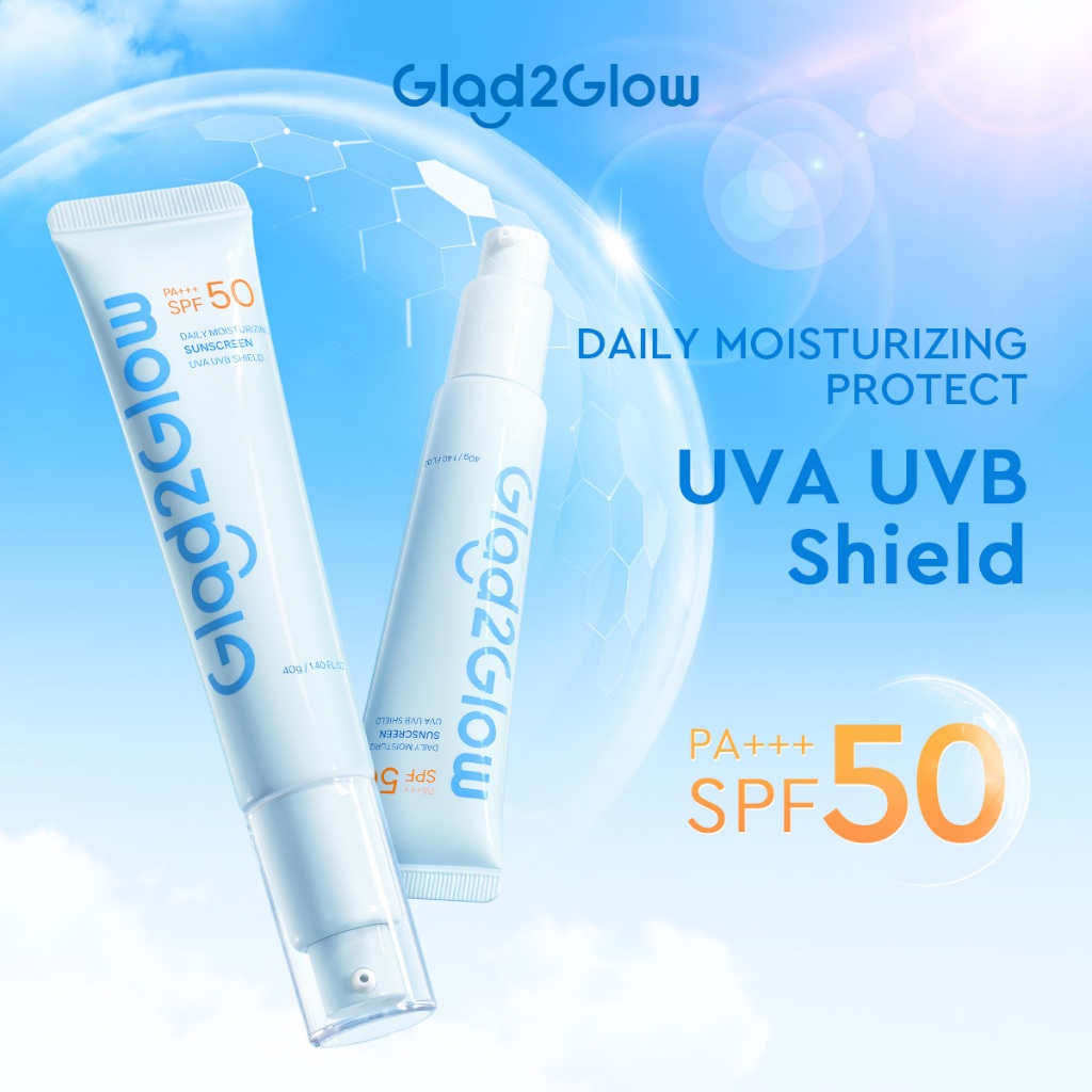glad2glow ultra light sunscreen gel spf50 pa