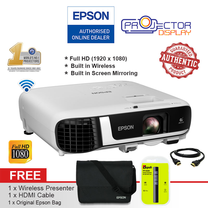 Epson EBFH52 Full HD 4000 Lumens Business Data Projector BuiltIn