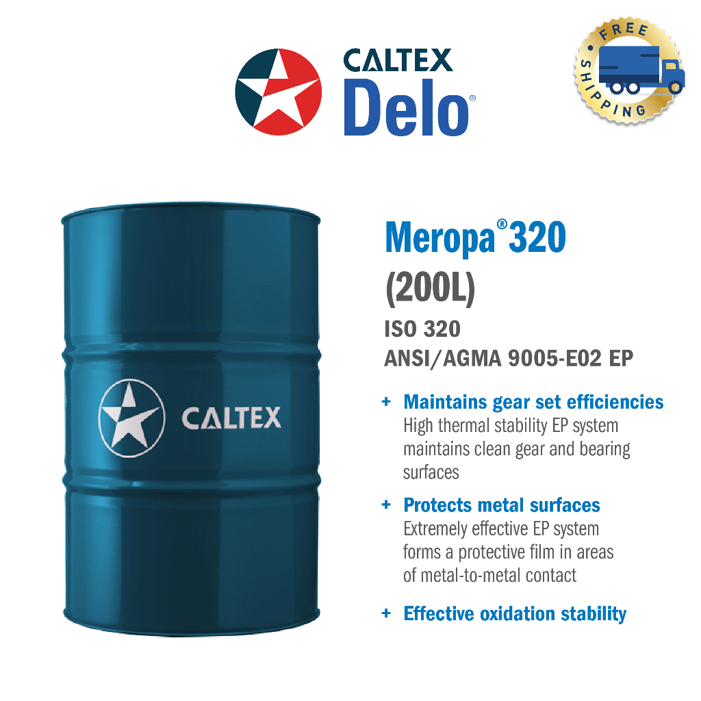 Caltex Meropa 320 Extreme Pressure Industrial Gear Oil (200L) Shopee Malaysia