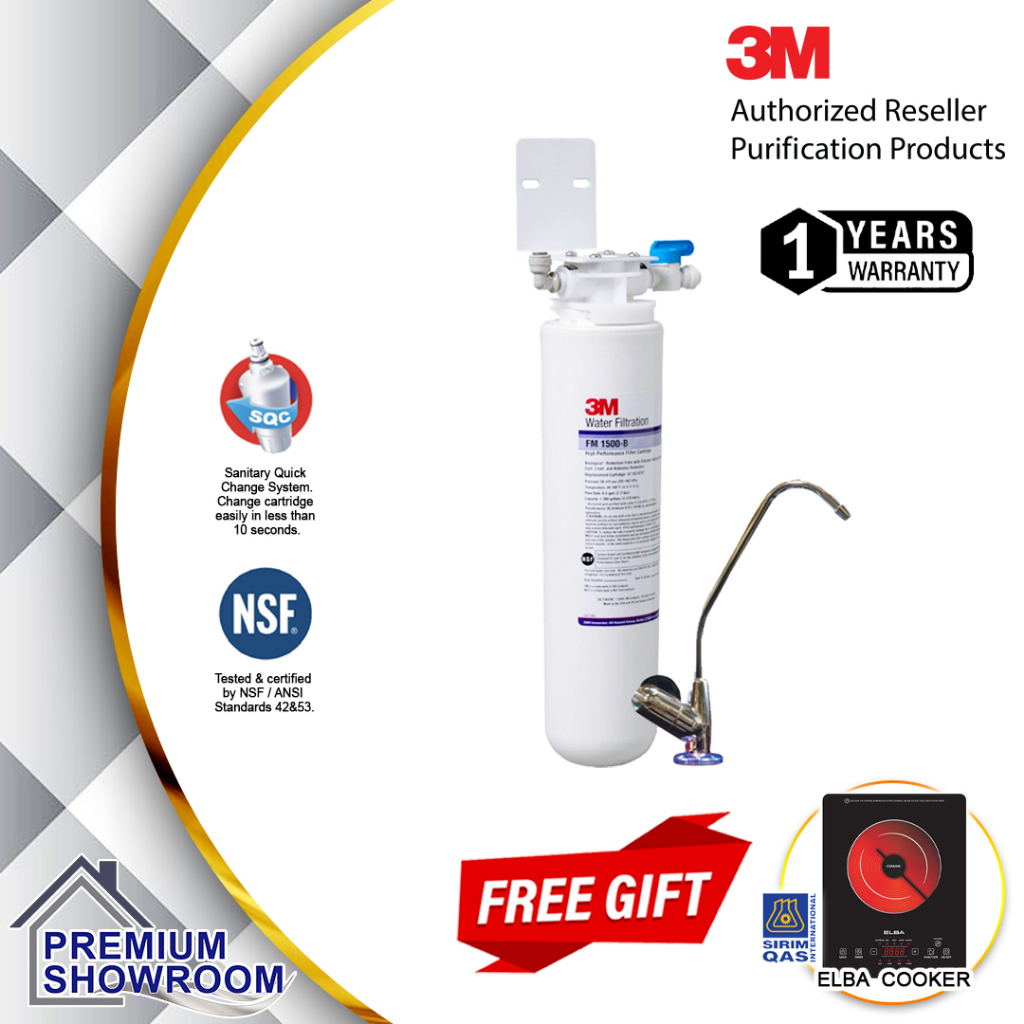 3M Undersink Drinking Water Filter System FM1500B / 3M Water Filter