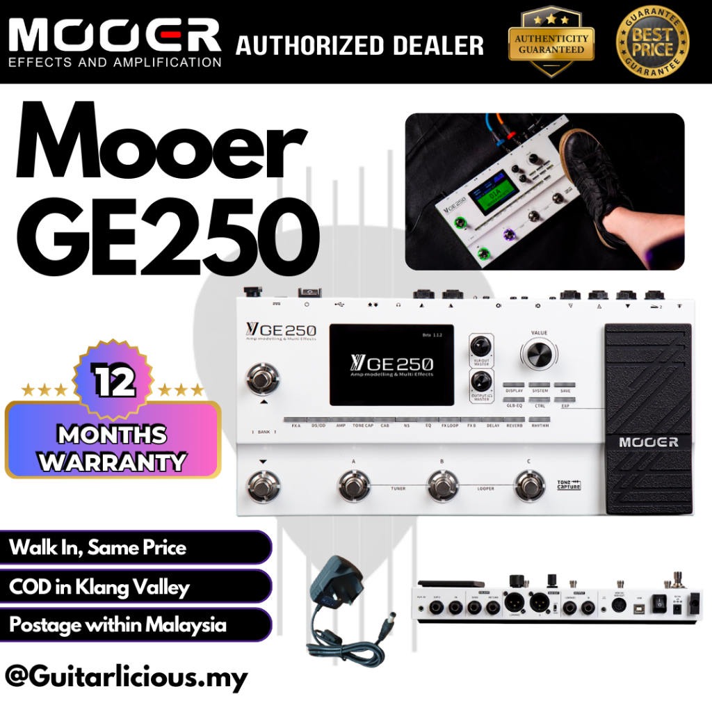 Mooer GE250 MultiEffects Guitar Pedal (GE 250 / GE250) Shopee Malaysia