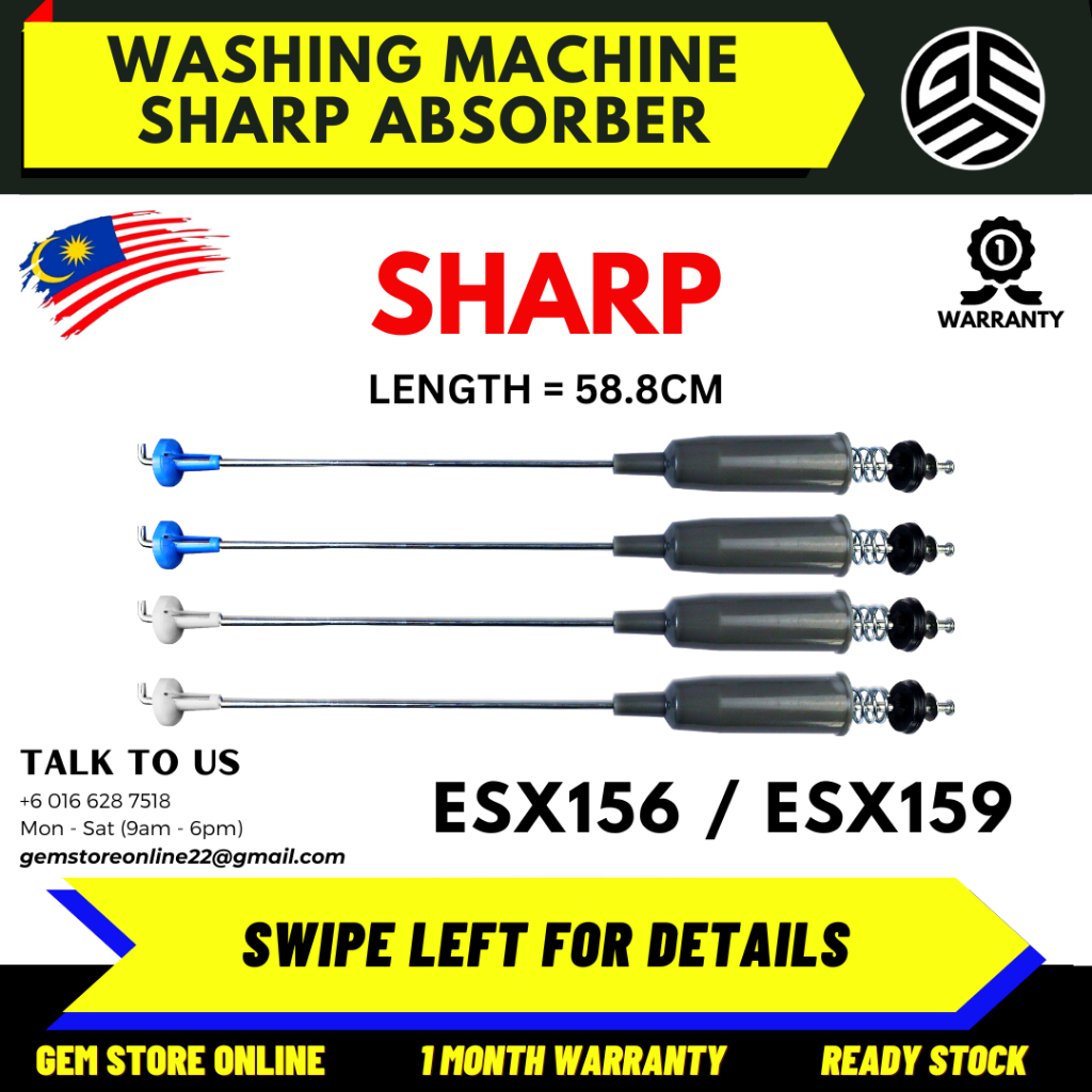 ESX156 / ESX159 SHARP Washing Machine Absorber / Suspension Rod ...